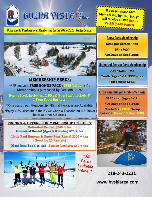 Buena Vista Open House/Ski Swap and Season Memberships